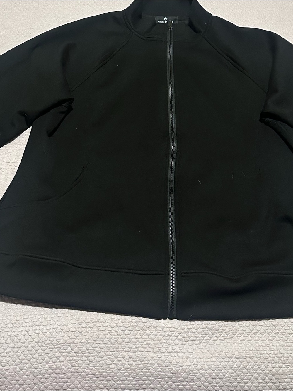 Women’s plus size 3x Rae Mode Black Full-Zip athletic Bomber Jacket